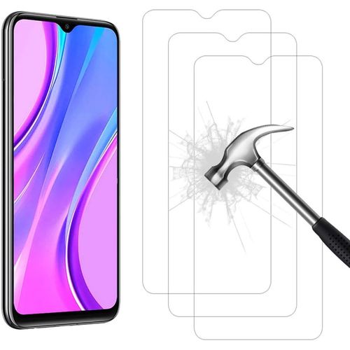 Kal-3 Pièces Protection Écran Pour Xiaomi Redmi 9/ Redmi 9a/ Redmi 9c Verre Trempé Hd Full Coverage Premium Film, 9h Dureté, Sans Bulles, Anti-Rayures, Ultra Clair Protection Ecran