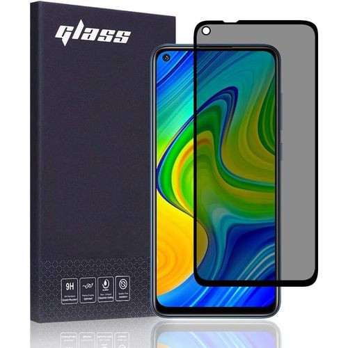 Kal-Verre Trempé Anti-Espion Compatible Avec Xiaomi Redmi Note 9[3d Couverture Complète][Dureté 9h][Case Friendly] Protecteur D'écran De Confidentialité Pour Xiaomi Redmi Note 9