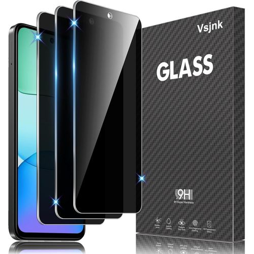 KAL-Verre Trempé Pour Xiaomi Redmi 13/Xiaomi Poco M6 Protector D'Écran Anti-Espion, 3 Pièces Protection Hd Vitre 9H Dureté Glass Anti-Rayures Compatible Avec Redmi 13