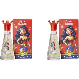 Sansh-- Eau De Toilette Wonder Woman - Parfum Dc Comics Pour Enfant Dès 3 Ans - Clean Beauty, Fabriqué En France - Senteur Vanillée - 30 Ml (Lot De 2) 