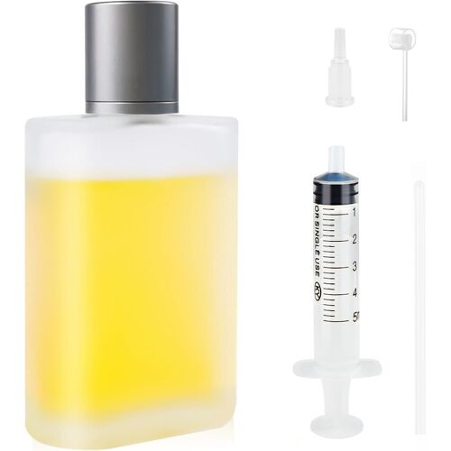 50ml Flacon Vaporisateur Verre, Vaporisateur Huile Essentielle, Vaporisateur Parfum Vide, Flacon Parfum Vide, Flacon Spray Vide Avec Entonnoirs, Seringues, Cathéter, Presseur 