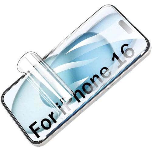 2pcs Film Hydrogel Haute Sensibilité Pour Iphone 16 6.1inch Protecteur D'écran Transparent Flexible Hd Antidéflagrant Fingerprint Unlock Film Hydraulique