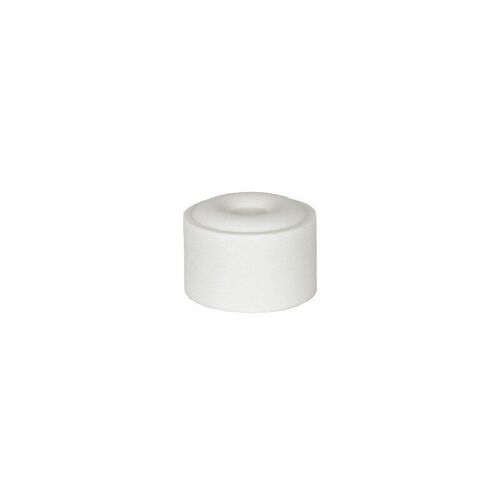 Lot de 4 butées de porte à fixer au sol ALPERTEC caoutchouc blanc D.4 cm x H. 2.5 cm