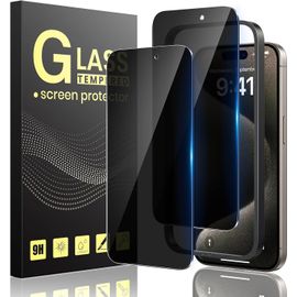 KAL-Verre Trempé Anti-Espion Pour Iphone 5 Pro 6 Pouces Vitre Protection Pour Iphone 5 Pro Écran Protege Kit Outil D'Installation Facile [Sans Bulles][9H Dureté][Facile À Installer]