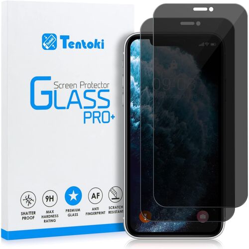 KAL-Verre Trempé Anti-Espion Pour Iphone 11 Pro/Iphone Xs/Iphone X, Lot De 2Anti-Spy Privacy Film Protection Écran Vitre Pour Iphone 11 Pro/Iphone Xs/X 5,8''