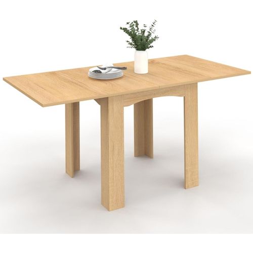 Table À Manger Extensible Rectangle Dona 4-8 Personnes 80-160cm