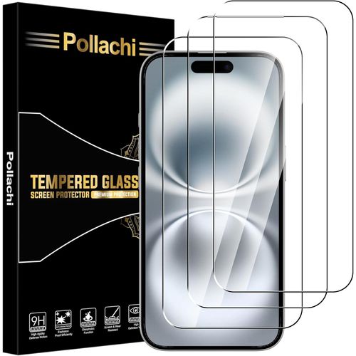 Pps-Verre Trempé Pour Iphone 16 5g[Lot De 3] Film En Protection Ecran,Dureté 9h,Sans Bulles,Anti Rayures Vitre Protecteur D'écran Pour Iphone 16 5g