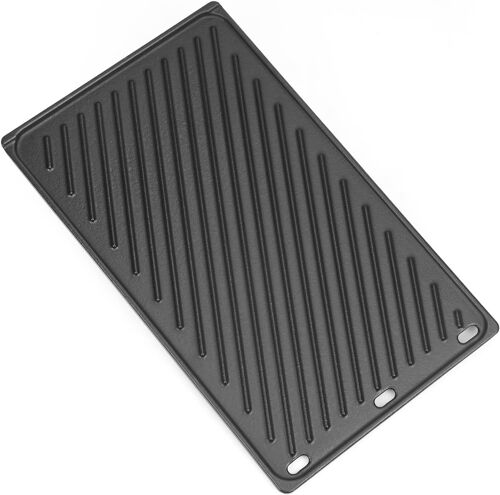 Ulteronixshop-44 x 25 cm Plaque de Cuisson Réversible en Fonte pour Barbecues à Gaz Série Weber Spirit I et II 200, Plaque Plancha en Fonte - Accossoire pour BBQ, Cuisinière, et Feu de Camp