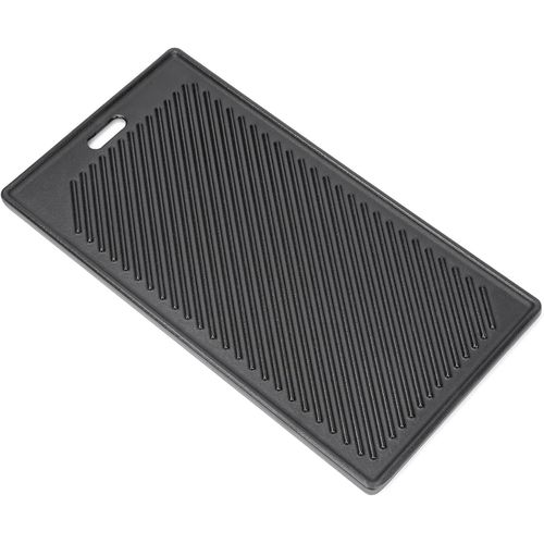 Plaque de cuisson réversible en fonte - 45 x 24 cm - Pour tous les barbecues à gaz RÖSLE VIDERO G2, G3, G4 et G6 (à partir de l'année modèle 2021) - Accessoire universel - Plaque de cuisson de