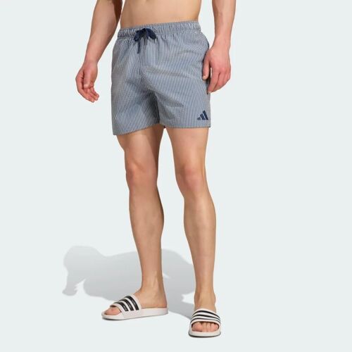 Short De Bain Rayé Seersucker 5 Pouces Adidas - Wonder White / Preloved Ink - Xl
