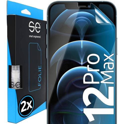 Kal-2x Se® Film De Protection 3d Transparent Pour Apple Iphone 12 Pro Max, Auto-Réparateur, Compatible Empreinte & Faceid, Installation Sans Bulles, Résistant Aux Chocs Et Rayures, Fabriqué En Allema