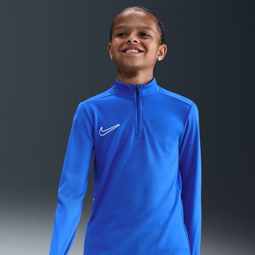 Haut D'entraînement De Foot À Manches Longues Et 1/4 De Zip Dri-Fit Nike Academy Pour Ado - Bleu