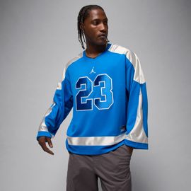Maillot De Hockey Universitaire Jordan Brooklyn Pour Homme - Bleu