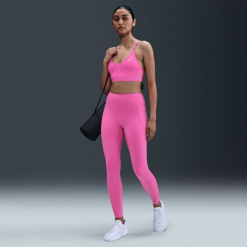 Legging Taille Haute À Coupe Longue Sans Coutures Avant Nike Universa Pour Femme - Rose