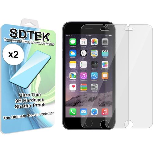 Kal-*2 Pack Protection Écran Compatible Avec Iphone Se 2022/2020, Iphone 7/8 / 6s / 6, Verre Trempé Résistant Aux Éraflures Glass Screen Protector Vitre Tempered Film Protecteur