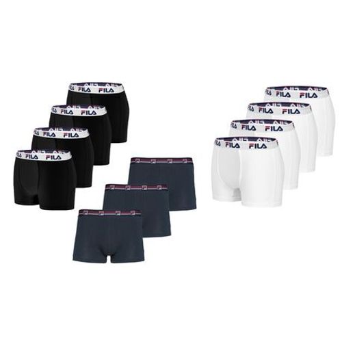 Lot De Boxers Fila : Lot De 6 / Noir / Taille L