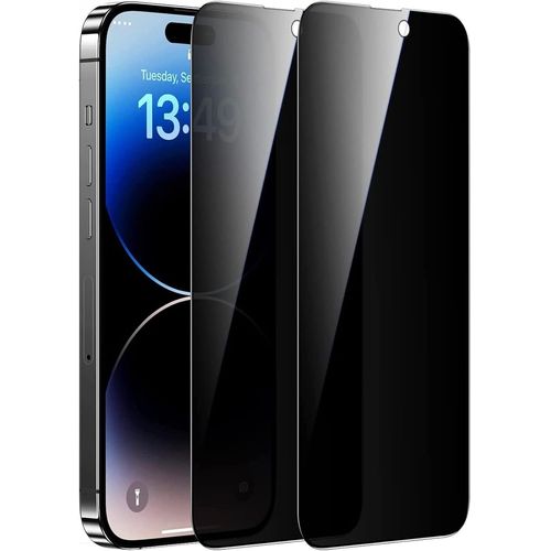 Kal-Lot De 2 Films De Protection D'écran Anti-Espions Pour Iphone 15 Dureté 9h