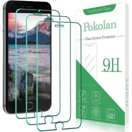 Kal-Pièces Verre Trempé Pour Iphone 8, 7, 6s, 6, Se 2020, Film Protection Écran, Dureté 9h, Ultra Hd, Sans Bulles, Anti-Rayures, Facile À Installer
