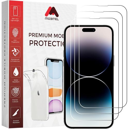 KAL-Lot De 3 Films Protecteurs D'Écran À Couverture Complète Pour Iphone 14 Pro, 6,7 Pouces, Dureté 9H, Anti-Eau, Anti-Rayures, Sans Bulles