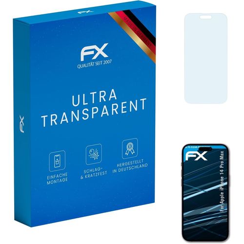 KAL-Film Protection D'Écran Compatible Avec Apple Iphone 14 Pro Max Protecteur D'Écran, Ultra-Clair Fx Écran Protecteur ()