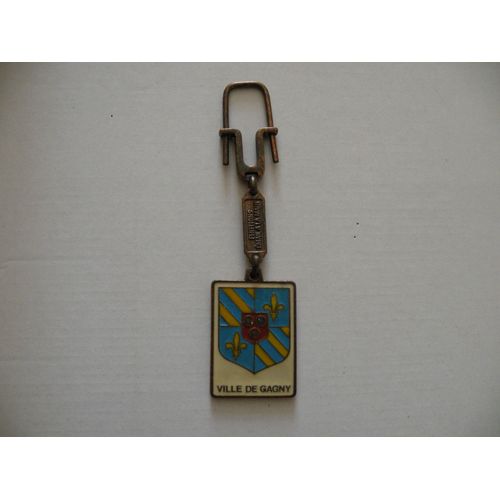 Brade - Porte-Clés De La Ville De Gagny (93) Finition Émail À La Main - Année 1980