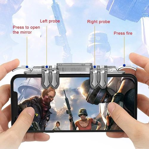 Contrôleur De Jeu Mobile K19 Contrôleur De Déclenchement De Jeu Manette De Jeu Poignée De Bouton De Feu Pour Pubg Ios Android Compatible Avec Téléphone 4-7 ''-