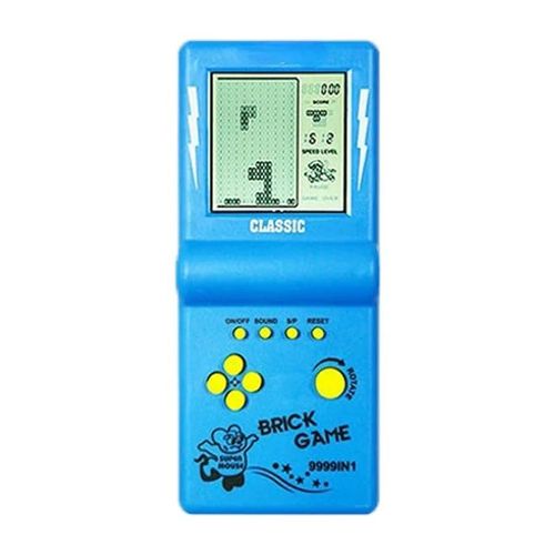 ORE-Machine de jeu portable jeu de briques Console de jeu pour enfants joueurs de jeu portables jeu électronique enfants jeux de plaisir joueur classique--3.5 inches blue