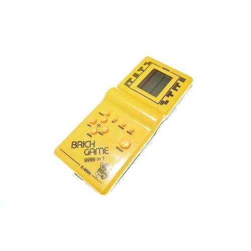 Machine de jeu portable jeu de briques Console de jeu pour enfants joueurs de jeu portables jeu électronique enfants jeux de plaisir joueur classique-3 inches Jaune