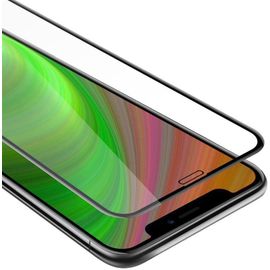 KAL-Verre Trempé Couverture Complète Compatible Avec Apple Iphone 11 (Xi) En Transparent Avec Noir -Verre De Protection D'Écran Trempé (Tempered) En Dureté 9H Avec 3D Touch