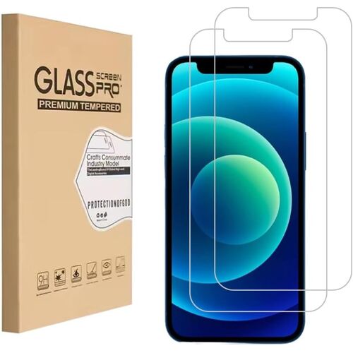 KAL-Conçu Pour Iphone 12 Mini 2020 5,4 Pouces Protection D'Écran En Verre Trempé 9H Anti Scratch Hd Clear Bubble Free (2 Pièces)