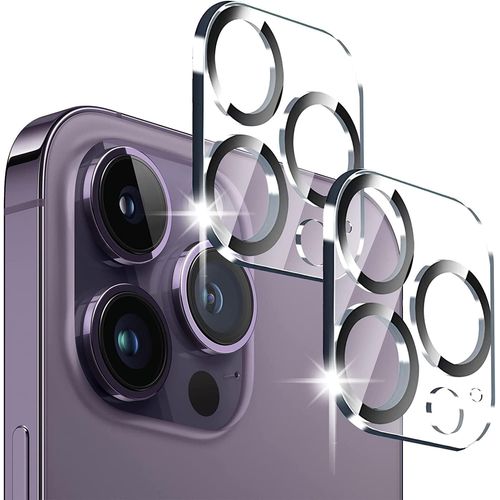 KAL-Lot De 2 Films De Protection Pour Appareil Photo Iphone 14 Pro/Iphone 14 Pro Max Lot De 2 Film De Protection D'Écran Anti-Rayures Transparent