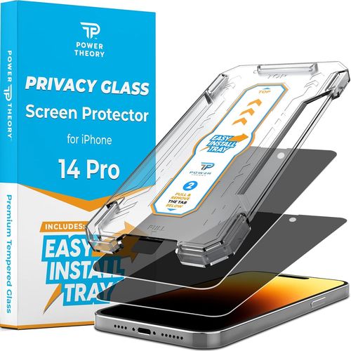 KAL-Protection D'Écran De Confidentialité Pour Iphone 14 Pro En Verre Trempé Anti-Espion Avec Plateau Facile À Installer
