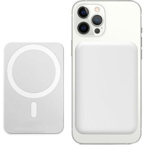 Sjzg-Batterie Externe Magnétique, Power Bank 5000mah, Magnétique Sans Fil Charge Rapide, Batterie Portable Usb-C, Pour Iphone 15/14/13/12/Pro/Pro Max