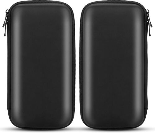 Organisateur Accessoires Électroniques,Etui pour Disque Dur Externe 2,5"" Pochette Voyage Portable Résistant Aux Chocs Étui de Transport Organiseur de EVA Sac de Power Bank Étui Sac Noir