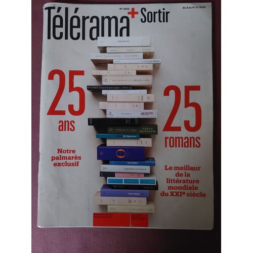Telerama L'Hebdo Bobo De La Télé N° 3925 Du 5 Avril 2025 25 Ans 25 Romans