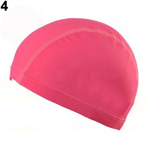 Bonnet De Natation En Nylon Élastique Pour Hommes Et Femmes,Taille Libre,Cheveux Longs,Chapeau De Piscine,Bonnet De Bain Ultra-Fin - Type Red