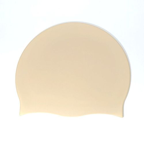 Bonnet De Natation En Silicone Pour Hommes Et Femmes,Cheveux Longs,Imperméable,Sport,Haute Élasticité,Adultes,Piscine,Chapeau De Plongée - Type Off White #B