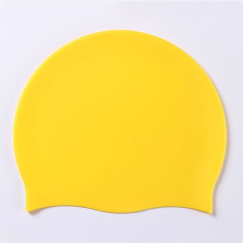 Bonnet De Natation En Silicone Pour Hommes Et Femmes,Cheveux Longs,Imperméable,Sport,Haute Élasticité,Adultes,Piscine,Chapeau De Plongée - Type Yellow #A