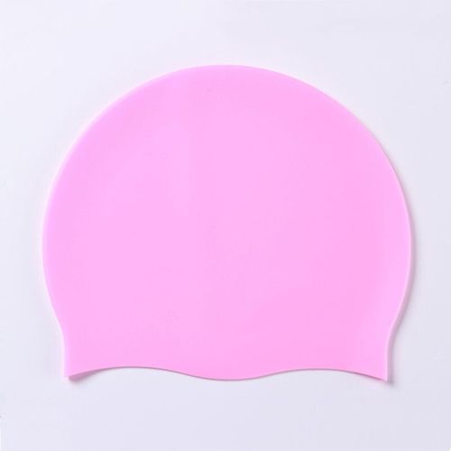 Bonnet De Natation En Silicone Pour Hommes Et Femmes,Cheveux Longs,Imperméable,Sport,Haute Élasticité,Adultes,Piscine,Chapeau De Plongée - Type Pink #B