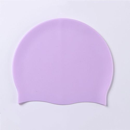Bonnet De Natation En Silicone Pour Hommes Et Femmes,Cheveux Longs,Imperméable,Sport,Haute Élasticité,Adultes,Piscine,Chapeau De Plongée - Type Purple #A