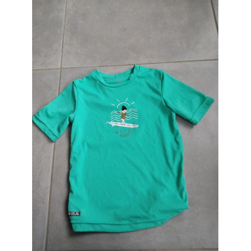 Tee-Shirt Maillot De Bain Anti Uv Fille
