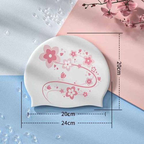 Bonnet De Natation En Silicone Pour Femme,Imperméable,Professionnel,Cheveux Longs,Grand,Mode,Accessoires De Piscine - Type Hzzz