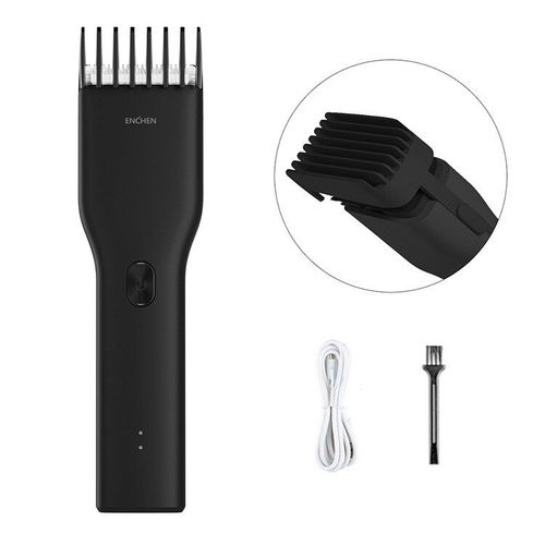 Enchen Boost-Tondeuse À Cheveux Électrique Professionnelle Sans Fil,Charge Rapide De Type C,En Céramique,Pour Homme Adulte - Type Noir