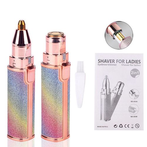 Tondeuse À Sourcils Électrique Rechargeable 2 En 1 Pour Femmes,Épilateur Facial,Taille De Stylo - Type B