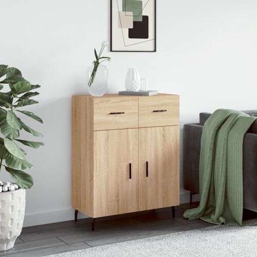 Vidaxl Buffet Chêne Sonoma 69,5x34x90 Cm Bois D'ingénierie