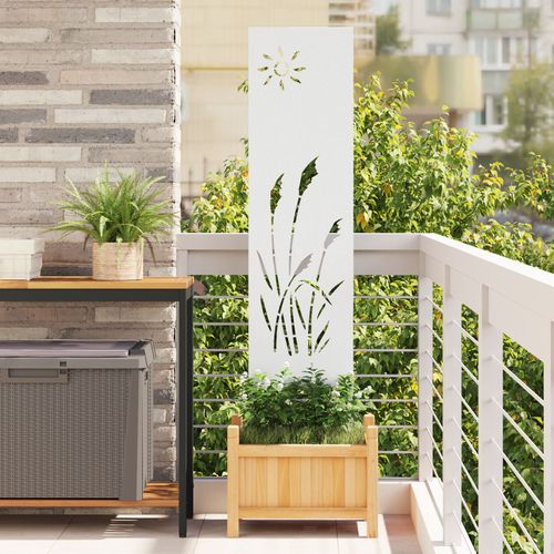 Vidaxl Panneau Décoratif De Jardin Blanc 32 X 140 Cm