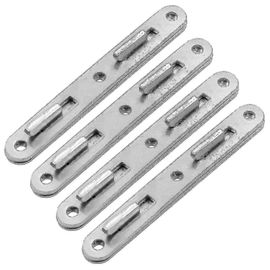 Rails De Lit En Bois Raccords De Connexion,Crochet De Lit Rond En Zinc De 5 Pouces,Ensemble De 4 Raccords De Connexion Épaissir Meubles Lit Quincaillerie-Yvan