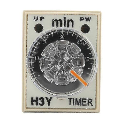 H3Y-2 Temporisation 8 broches Temporisation Relais 060 Minutes Cadran Type 5A Pour Usages Multiples <br>(220VA)