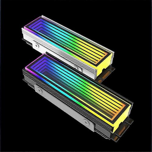 M.2 argb ordinateur radiateur 2280 ssd m2 radiateur pc rgb m.2 nvme refroidisseur dissipateur thermique effet abîme sans fin