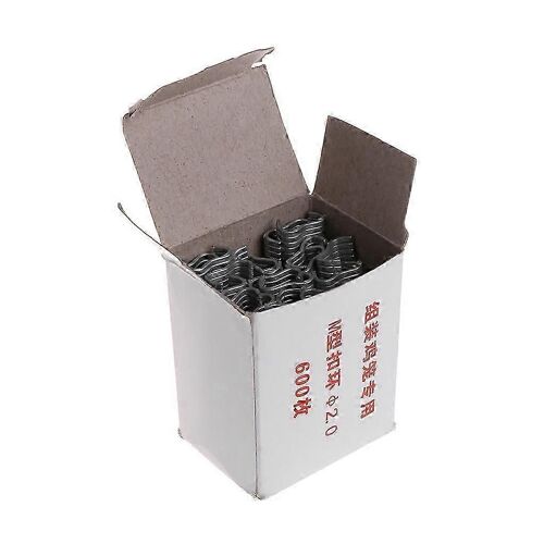 600x Type Pour M Anneau de clou Pour pince Pince à anneau de porc Outils à main Pour cages d'animaux Multifonction Cage Fil Clôture Clou Argent